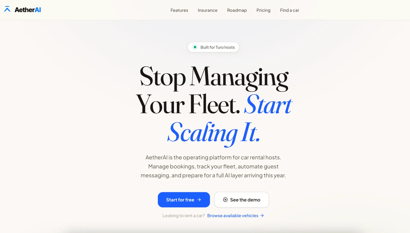 AetherAI website